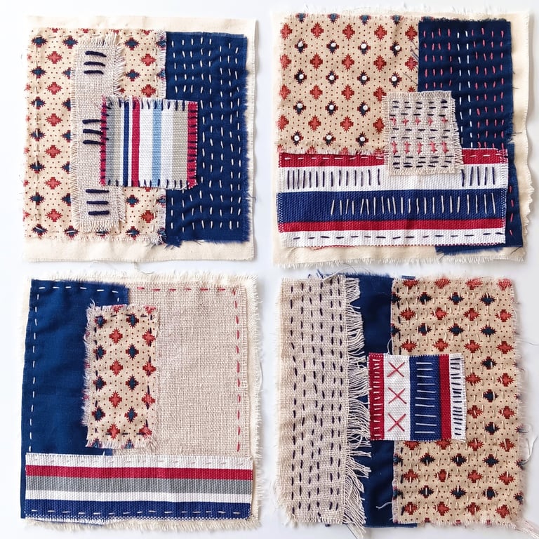 Slow Stitch Collage Kit