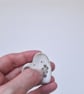 Speckled Eucalyptus 2 in 1 Worry Stone Brooch  - Image 4