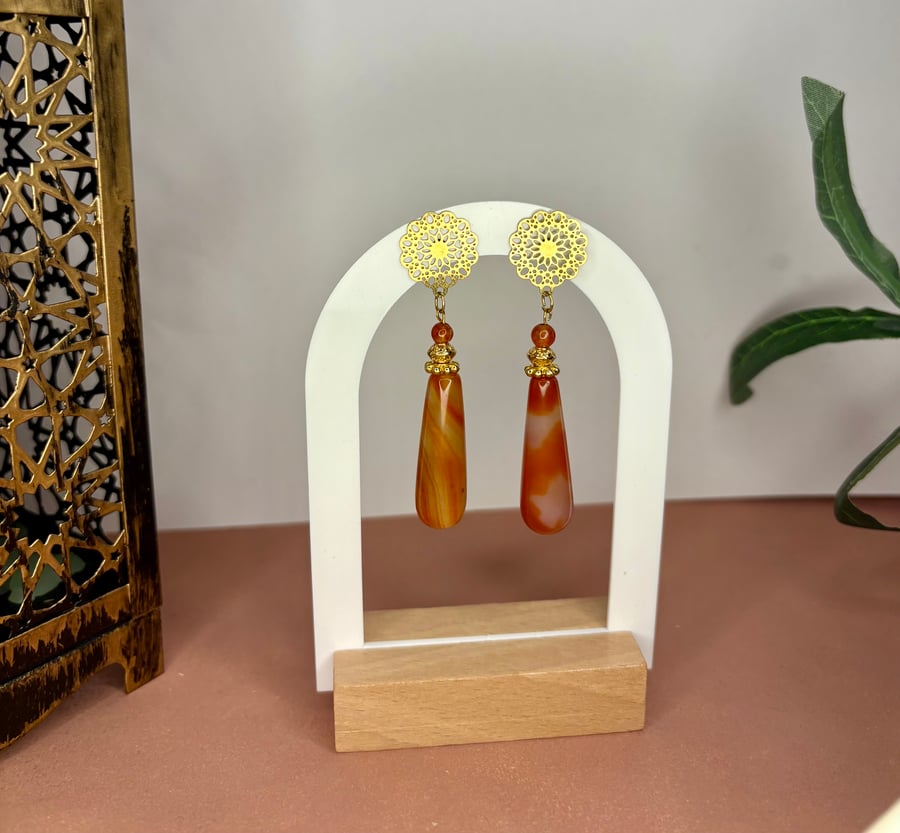 Flamenco terracotta earrings 