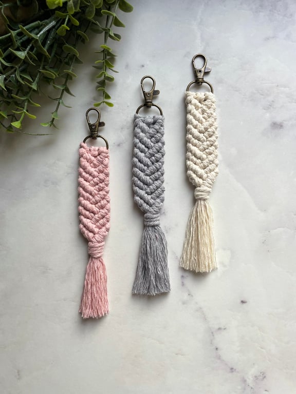Macrame Fishtail Keyring