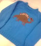 Stegosaurus Motif Jumper for Babies and Children to 7, Birthday Gift, Jumper - Image 8