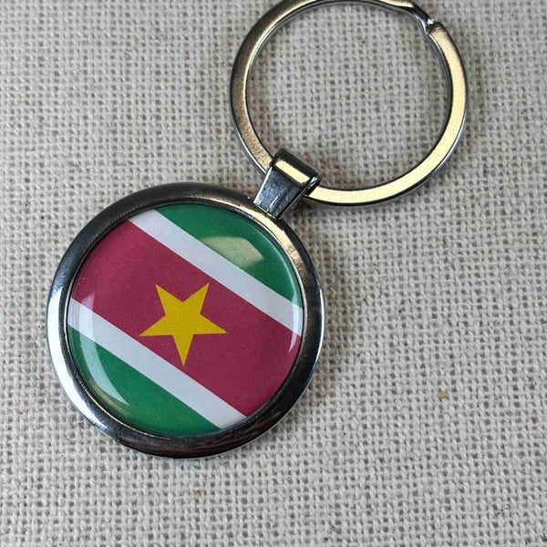 Suriname Flag Keyring
