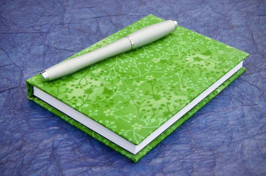 A6 Lined Notebook with full cloth cover