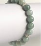 Sterling Silver Jadeite Beaded Stretch Bracelet, with Decorative Spacers - Image 9