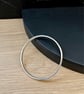 "Afterglow" - Sterling Silver bangle - 6x3mm oval - Made to any size - Image 4