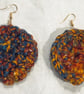 Orange Boho Earrings - Image 2