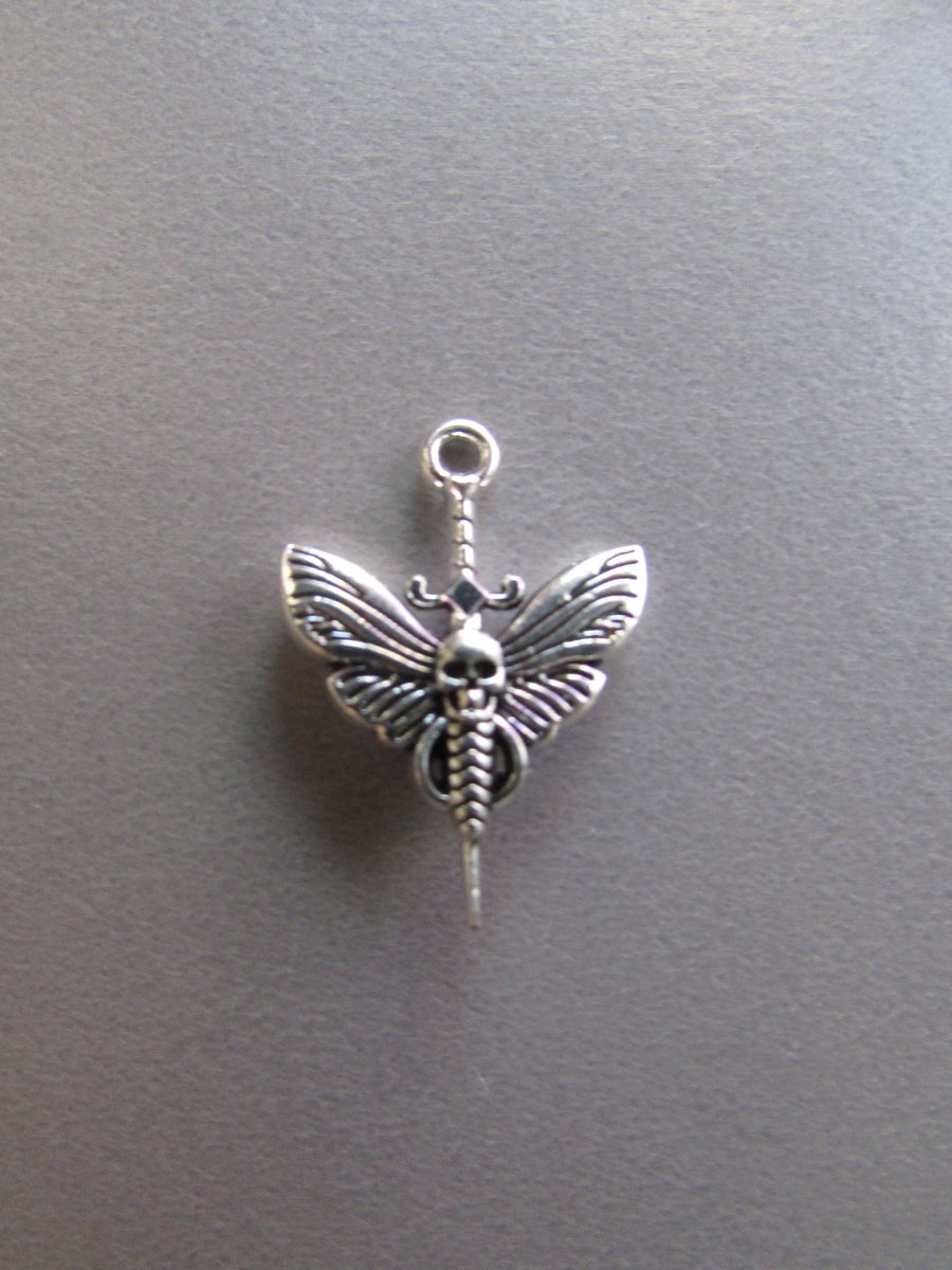 Deaths Head Moth Jewellery Tibetan Charm