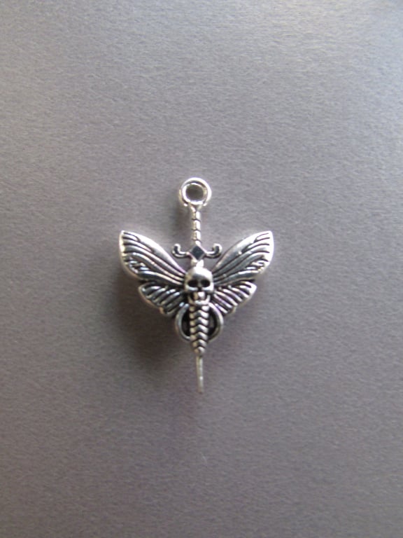 Deaths Head Moth Jewellery Tibetan Charm