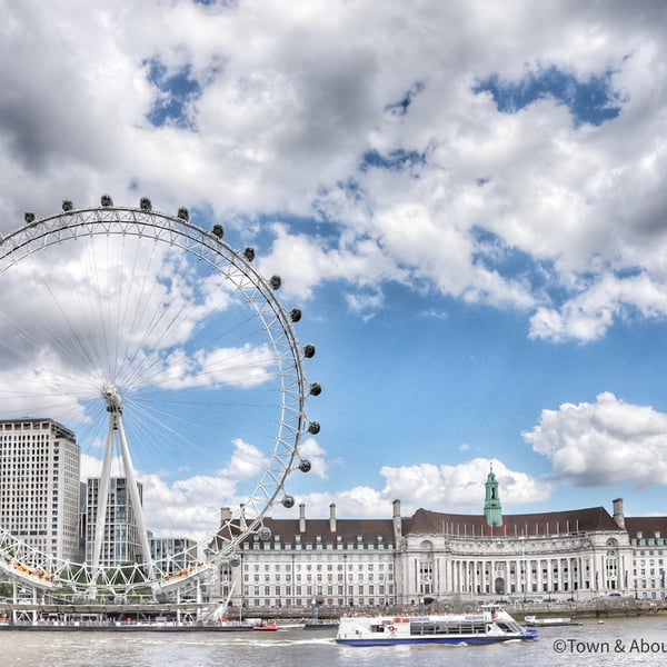 The London Eye, River Thames, UK – Print and Framed Options Available