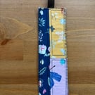 Patchwork floral bookmark