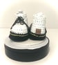 DM style baby booties, Crochet booties, Docmartin boots, White Boots - Image 8