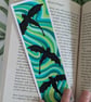 Handmade Green Dragon Swirl Bookmark - Image 2