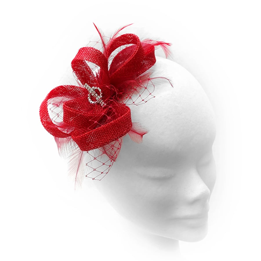 "Pansy".....Sinamay Fascinator
