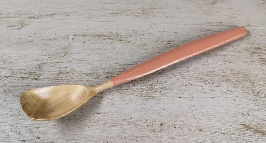 Hand Carved Rustic Quirky Wooden Cooking Spoon 0040