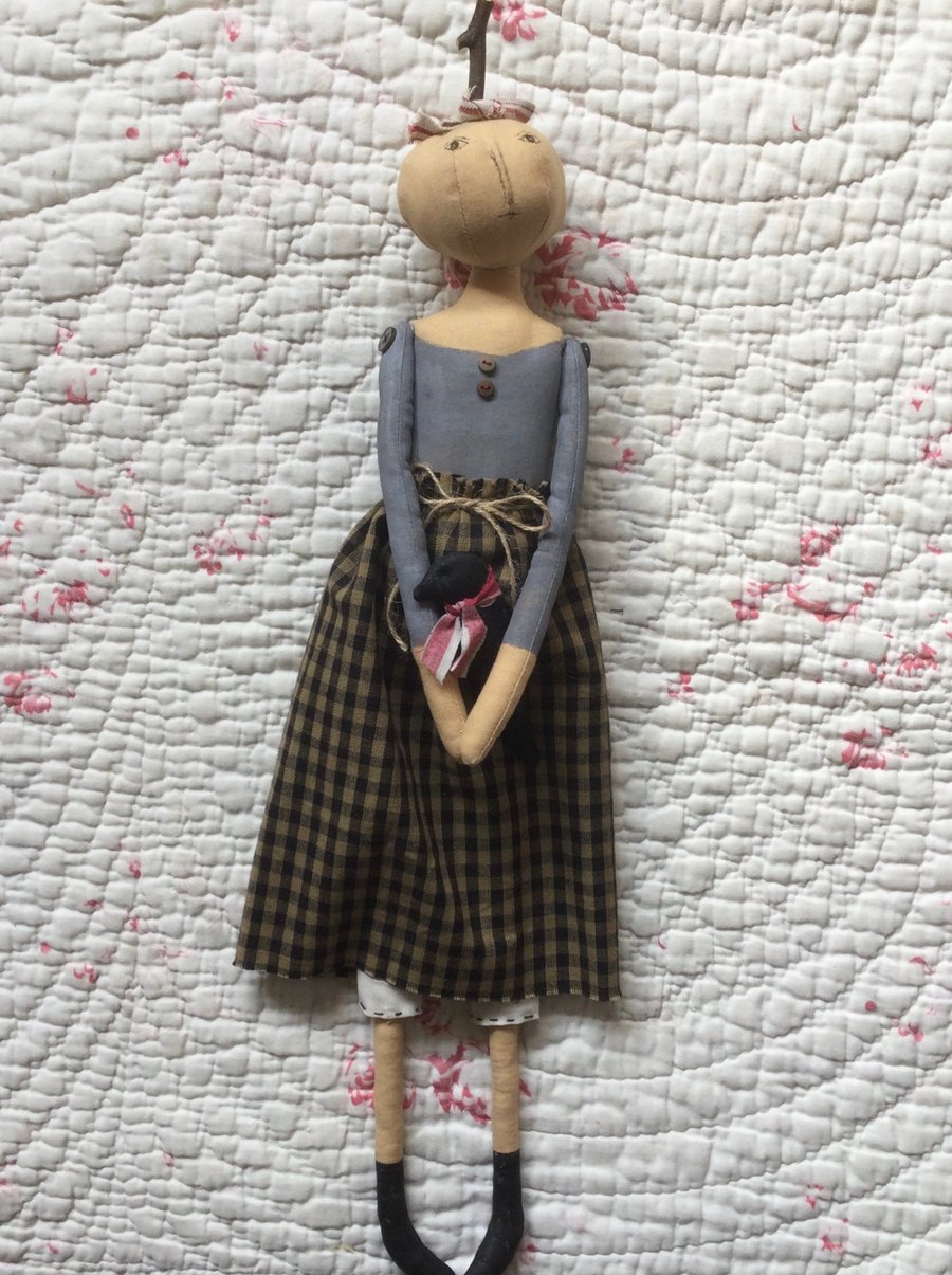 Primitive Pumpkin Doll