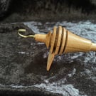 solk weight drop spindle in hardwoods