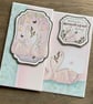 Swan Zigzag Greeting Card, Wishing You a Wonderful Day. Anniversary, Wedding. - Image 5