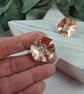 Poppy Brooch, Copper and Sterling Silver Lapel Pin - Image 3