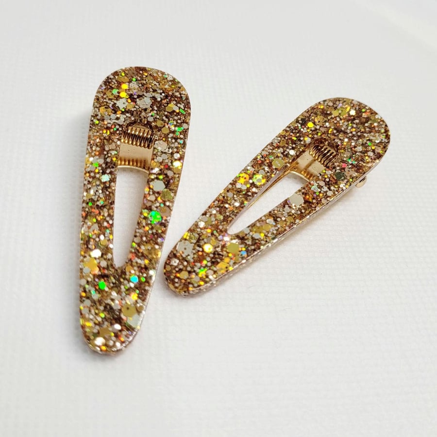 Gold And Silver Hair Clips