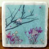 white marble decorated coasters