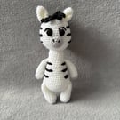Crochet Zebra Plushie - CE Tested Zebra Soft Toy