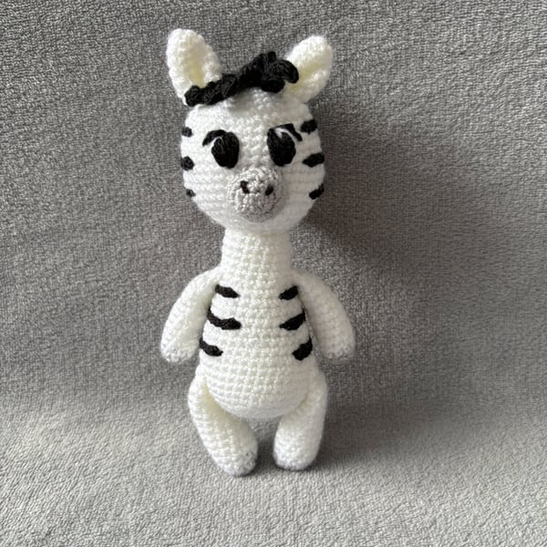 Crochet Zebra Plushie - CE Tested Zebra Soft Toy