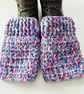 Lilac Pink Boot Cuffs, Crochet Ankle Warmers - Image 3