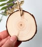 Real Pressed Flower, Rustic Wood Slice Hanging Decoration - Image 5