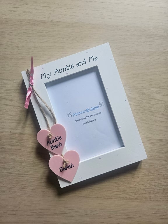 Personalised My Auntie and me picture photo gift keepsake 6x4" 7x5" 8x6"