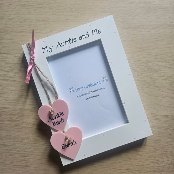Personalised My Auntie and me picture photo gift keepsake 6x4" 7x5" 8x6"