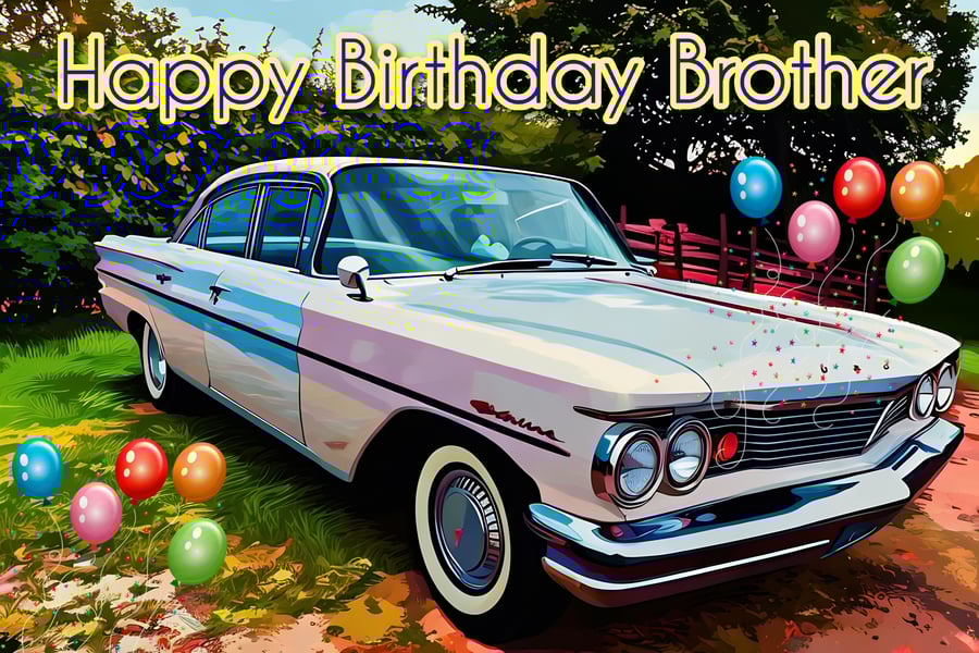 A5 Happy Birthday Brother Greeting Card 
