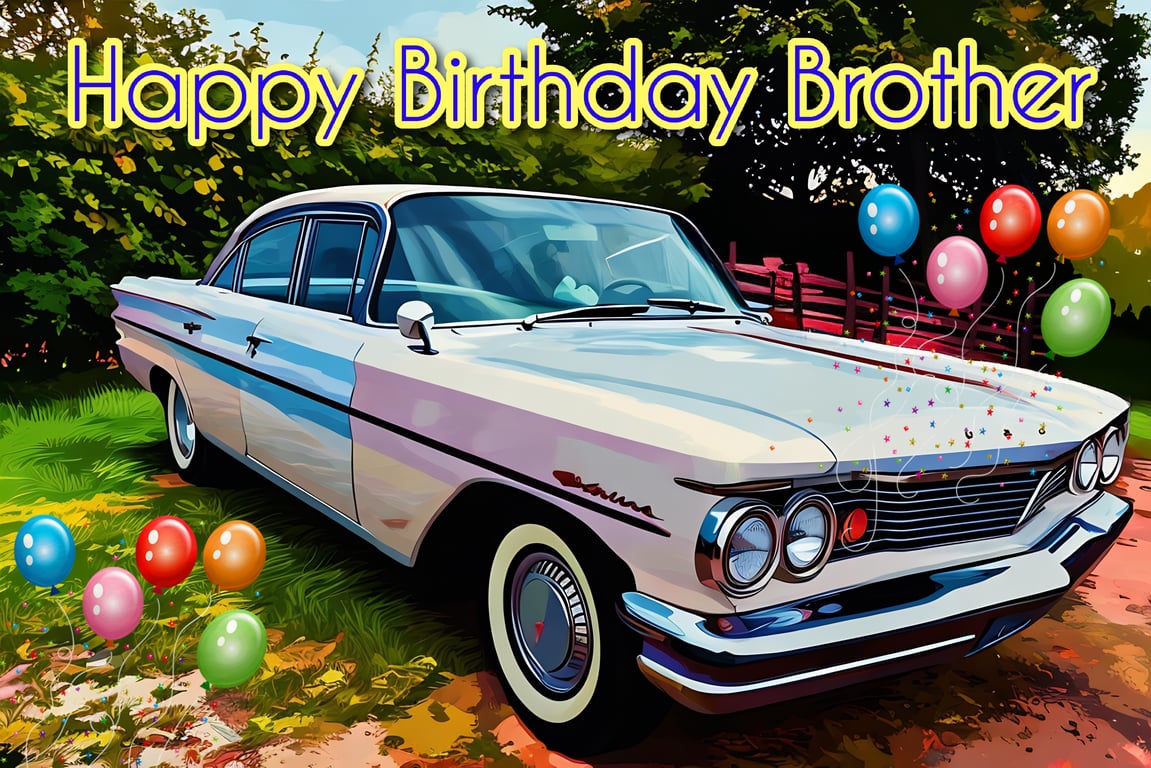 A5 Happy Birthday Brother Greeting Card 