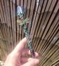 Crystal wand, mini witch natural stone wand, dragonfly gifts, Green fae crystal  - Image 10
