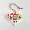 Christmas 2021 lockdown themed bauble, decoration OR magnet