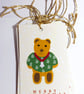 9 Pack Teddy christmas gift tags, gift wrapping accessory - Image 3