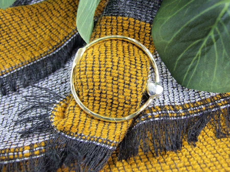 Small Scarf Ring, Brass Buckle Style Scarf Slid... Folksy