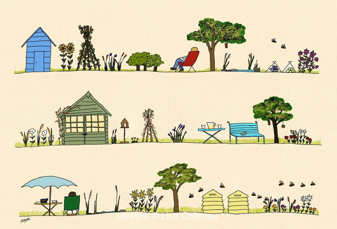 Summer evening - garden art - gardening