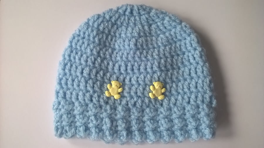 Premature Baby Crochet Beanie Hat