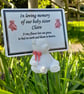 Baby Memorial Plaque Baby Grave Ornament Infant Baby Memorial Garden Plaque  - Image 1