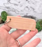 A house fit for a steampunk robot. Pyrography key ring. - Image 3