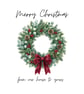 Christmas card - wreath design