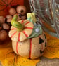 Tiny ceramic pumpkin magic potion decoration - Image 2