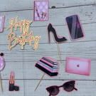 girl boss Cake Topper, new job cake, fancy Cake Topper, Chanel Cake Topper, chic
