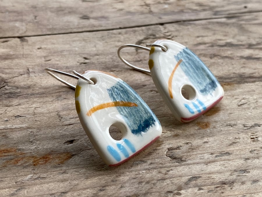 Stunning handmade Ceramic Earrings 