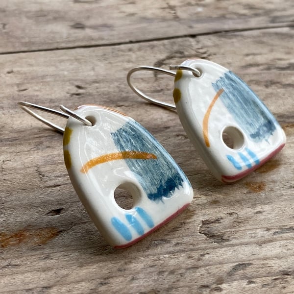 Stunning handmade Ceramic Earrings 