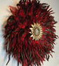 Red Feather Mirror - Handmade - One Of A Kind - Juju 