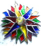 Double Rainbow Sun Suncatcher Stained Glass 008 - Image 3