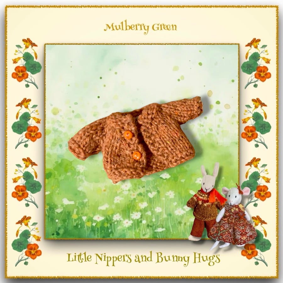 Little Nippers and Bunny Hugs Orange Cardigan