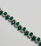 Emerald Green Crystal Bracelet - Miyuki Beads, Handmade Jewellery
