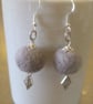  Merino wool ball earrings - Image 3